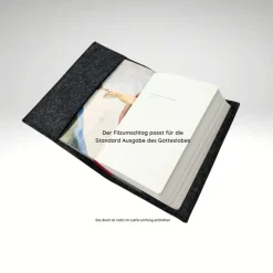 Gotteslobhülle Wollfilz Junge Taube personalisiert Filz