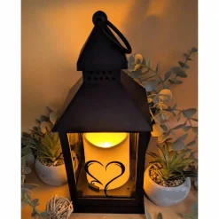 Grab  Laterne mit 6h Timer, Personalisiert,  Gedenklicht, Trauerlicht, Trauerlaterne, Erinnerungslicht, Grab Laterne