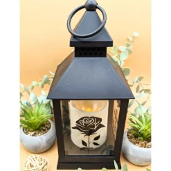 Grab  Laterne mit 6h Timer, Personalisiert,  Gedenklicht, Trauerlicht, Trauerlaterne, Erinnerungslicht, Grab Laterne