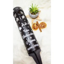 Grabbleuchte, Grabkerze, weihnachtlich, Solar