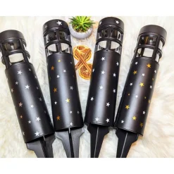 Grabbleuchte, Grabkerze, weihnachtlich, Sternschnuppe, Solar