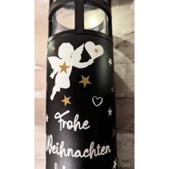 Grabbleuchte, Grabkerze, weihnachtlich, Solar