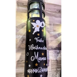 Grabbleuchte, Grabkerze, weihnachtlich, Solar