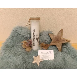 Grabkerze aus Glas -  Erinnerungslicht