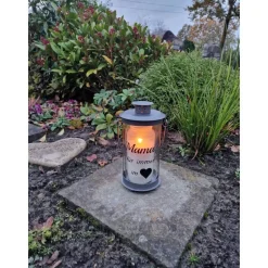 Grablaterne individuell gestaltet, Trauerlicht, Erinnerungslaterene, Grablicht