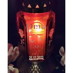 Grablicht , Personalisiert,  Gedenklicht, Trauerlicht, Trauerlaterne, Erinnerungslicht, Grab Laterne