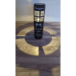 Grablicht Solar Herzen, Personalisiert,  Gedenklicht, Trauerlicht, Erinnerungslicht, Grab