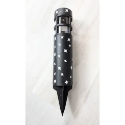 Grablicht Solar Kerze, Personalisiert,Sterne mit Herzen, Gedenklicht, Trauerlicht, Erinnerungslicht, Grab