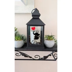 Grablicht Sternenkind, Led Laterne mit und ohne 6h Timer, Personalisiert,  Gedenklicht, Trauerlicht, Trauerlaterne, Grab