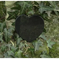 Grabschmuck Gedenkstein Herz Trauerspruch Grabdekoration mit Herzen Marmor