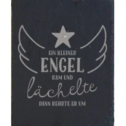 Grabschmuck Trauerschild Grab Schmuck Friedhof Grabplatte Stein Schiefer schwarz Steinplatte Platte Garten Erde