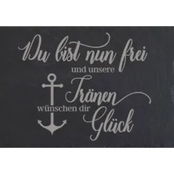 Grabschmuck Trauerschild Grab Schmuck Friedhof Grabplatte Stein Schiefer schwarz Steinplatte Platte Garten Erde