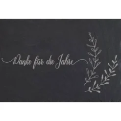 Grabschmuck Trauerschild Grab Schmuck Friedhof Grabplatte Stein Schiefer schwarz Steinplatte Platte Garten Erde