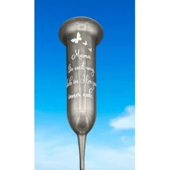 Grabvase, Grabdeko, Grabschmuck 3 Schmetterlinge