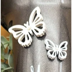 Grabvase, Schmetterlinge, Grabdeko, Grabschmuck