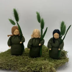 Grasmädchen - Jahreszeitentisch  - Frühling - Blumenkinder - Weihnachtsdeko
