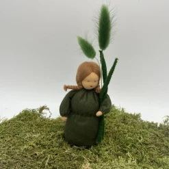 Grasmädchen - Jahreszeitentisch  - Frühling - Blumenkinder - Weihnachtsdeko