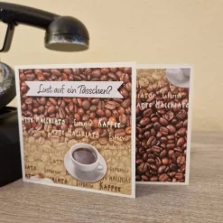 Gratulationskarte / Kaffeegrußkarte / Kaffeeliebhaber Karte / Kaffeezeit Karte / Kaffee Spezialkarte / Kaffee Liebhaber