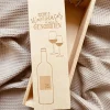 Gravierte Weinbox – Personalisiertes Geschenk für Hochzeiten, Jubiläen und andere Feierlichkeiten