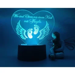 graviertes Herz als Trauerlicht• Erinnerungslicht•Weihnachtsdekoration •Fehlgeburt• Sternenkindandenken• Gedenken