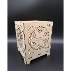 Graviertes Holzlicht Sternenkind • Trauerlicht • Erinnerung & Geschenk • Hochzeitslicht • Hochzeitsgeschenk
