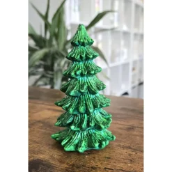 Grüne Glitzer Weihnachtsbäume - Tanne -