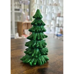 Grüne Glitzer Weihnachtsbäume - Tanne -