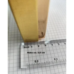 Große Festliche Schmuckschachtel/-Etui 18,3x13,9x3,6cm Geschenkverpackung für Collier/Schmuckset Gold Struktur+Hochglanz