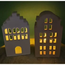 Große Lichthäuser aus Raysin in Pastell – Einzigartige Deko & sanftes Licht