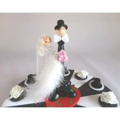 Große Schachteltorte, Hochzeitstorte,Torte zur Hochzeit in SCHWARZ-WEIß, Geldgeschenktorte, Geldgeschenk zur Hochzeit