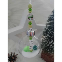 Große Weihnachtskugel mit Name personalisiert - 8cm oder 10cm - freie Farb und Motivwahl - Christbaumkugel Kunststoff