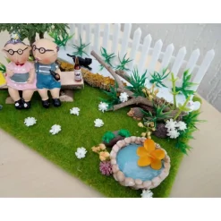 Großeltern Geschenk Garten Deko – Einzigartige Szene für Oma & Opa vom SaBienchenshop