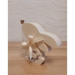 Großer Hase mit Blumenhalter aus Jesmonite