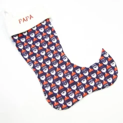 Großer Nikolausstiefel Nikolaussocke Nikolausstrumpf handgefertigt Nikolausgesicht personalisierbar mit Namen