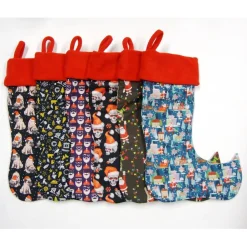 Großer Nikolausstiefel Nikolaussocke Nikolausstrumpf handgefertigt Mopsi Nikolausmütze personalisierbar mit  Namen Hund