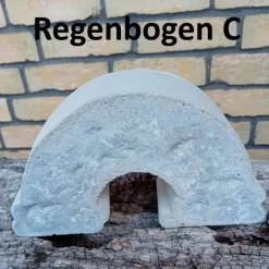 Großer Regenbogen aus Beton für Grabschmuck oder Gedenkecke, 2. Wahl