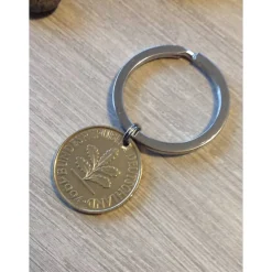 Groschen, Tacken, Zehner - Schöne alte Münze am Schlüsselring / 1994