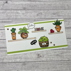 Grußkarte / Glückwunschkarte „Juhu-Wünsch dir einen tollen Tag“ zum Geburtstag o. anderen Anlässen, Blumen, Handarbeit