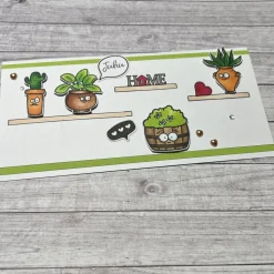 Grußkarte / Glückwunschkarte „Juhu-Wünsch dir einen tollen Tag“ zum Geburtstag o. anderen Anlässen, Blumen, Handarbeit