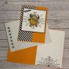 Grußkarte / Glückwunschkarte, Ein „Hallöchen“ zu Halloween oder zum Geburtstag, Monster, Handarbeit, Stampin‘Up!