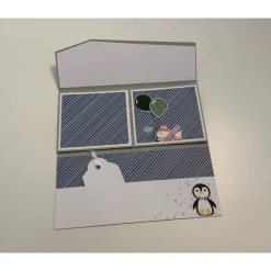 Grußkarte / Glückwunschkarte zu verschiedensten Anlässen für Tickets / Eintrittskarten, Pinguine zum Geburtstag