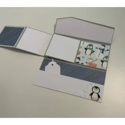 Grußkarte / Glückwunschkarte zu verschiedensten Anlässen für Tickets / Eintrittskarten, Pinguine zum Geburtstag