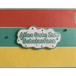 Grußkarte als Bleistift Glückwunschkarte "Zur Einschulung" " Schulanfang" Handgefertigt