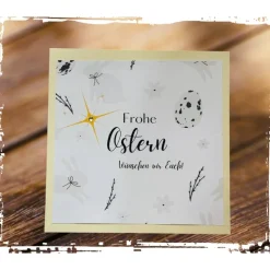Grußkarte "Frohe Ostern" mit passendem Kuvert - aufklappbar