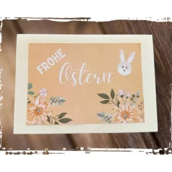 Grußkarte "Frohe Ostern" mit passendem Kuvert - aufklappbar