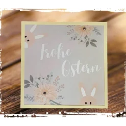Grußkarte "Frohe Ostern" mit passendem Kuvert - aufklappbar