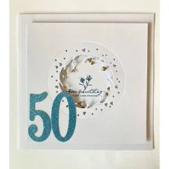 Grußkarte Glückwunschkarte 50. Geburtstag  3D 