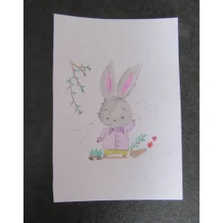 Grußkarte Hase - Osterkarte