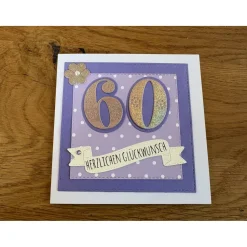 Grußkarte runder Geburtstag