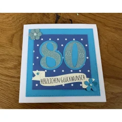 Grußkarte runder Geburtstag